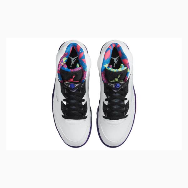 Nike Retro Alternate Bel-Air Basketbol Ayakkabısı Air Jordan 5 Erkek Beyaz Mor | JD-679LF