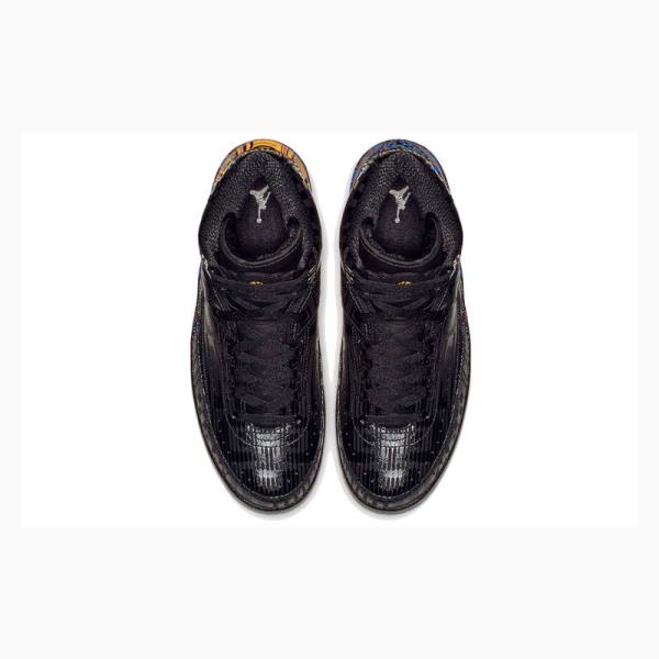 Nike Retro BHM History Month Basketbol Ayakkabısı Air Jordan 2 Erkek Siyah Kırmızı | JD-813VP