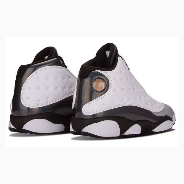 Nike Retro Barons Hologram Basketbol Ayakkabısı Air Jordan 13 Erkek Beyaz Siyah | JD-207VD