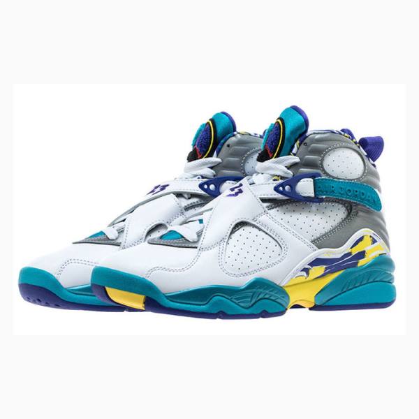 Nike Retro Basketbol Ayakkabısı Air Jordan 8 Kadın Beyaz | JD-041HV