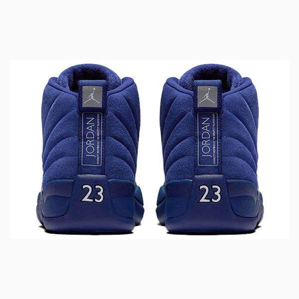 Nike Retro Basketbol Ayakkabısı Air Jordan 12 Erkek Koyu Mavi | JD-301IN