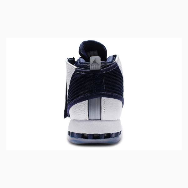 Nike Retro Basketbol Ayakkabısı Air Jordan 16 Erkek Beyaz Lacivert | JD-437ZG