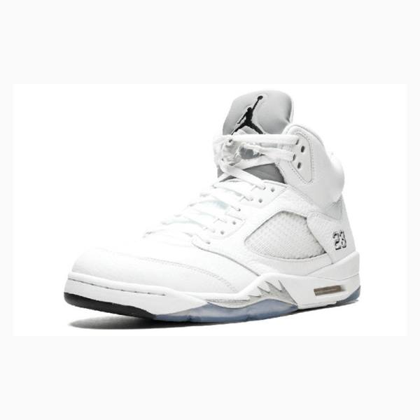 Nike Retro Basketbol Ayakkabısı Air Jordan 5 Erkek Beyaz | JD-634TK