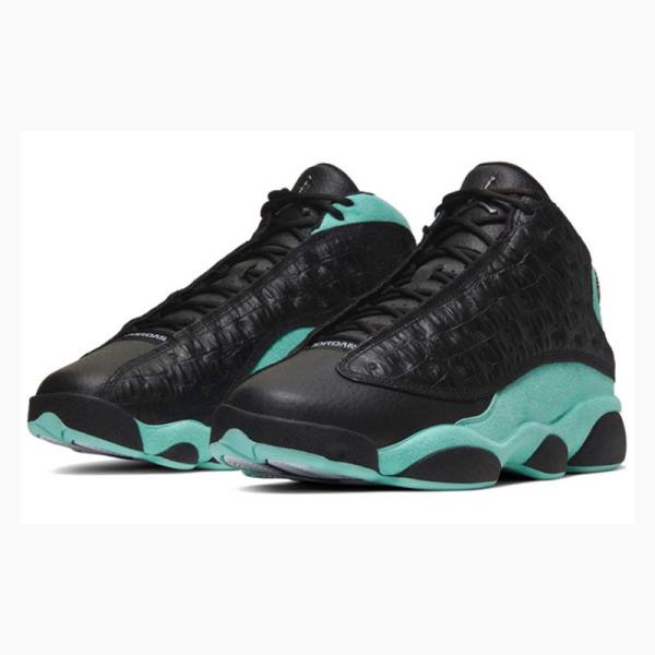 Nike Retro Basketbol Ayakkabısı Air Jordan 13 Erkek Siyah Yeşil | JD-950IV