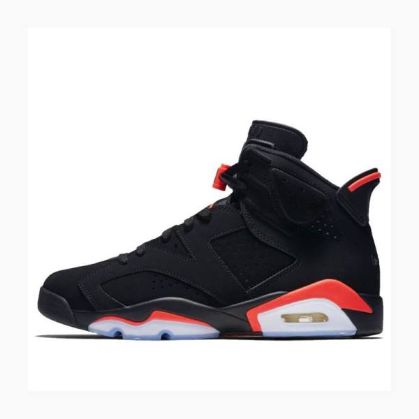 Nike Retro Black Infrared Basketbol Ayakkabısı Air Jordan 6 Erkek Siyah Kırmızı | JD-017WX