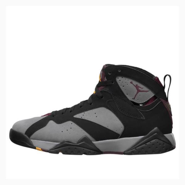 Nike Retro \'Bordeaux\' 2011 Lt Graphite-Bordeaux Basketbol Ayakkabısı Air Jordan 7 Erkek Siyah Gri | JD-349GS