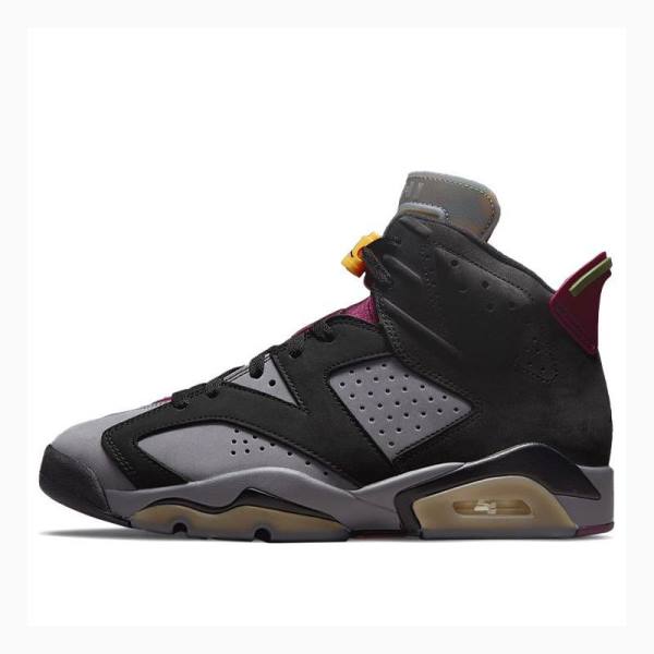 Nike Retro Bordeaux Basketbol Ayakkabısı Air Jordan 6 Erkek Siyah Mor | JD-506KJ