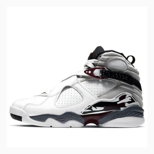 Nike Retro \'Burgundy\' Basketbol Ayakkabısı Air Jordan 8 Kadın Beyaz Kırmızı | JD-057OM