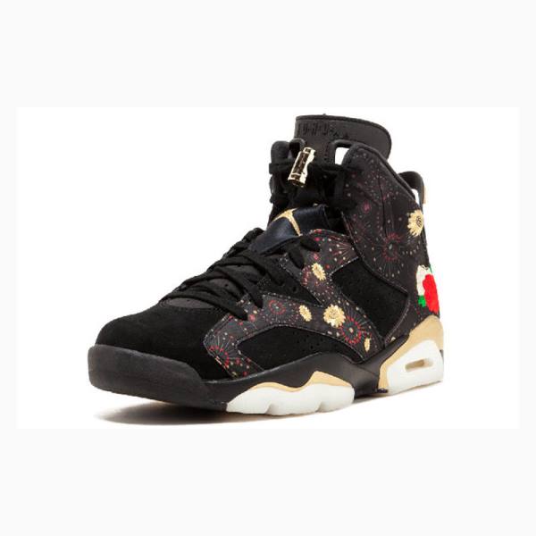 Nike Retro CNY Chinese New Year Basketbol Ayakkabısı Air Jordan 6 Erkek Siyah | JD-912TD