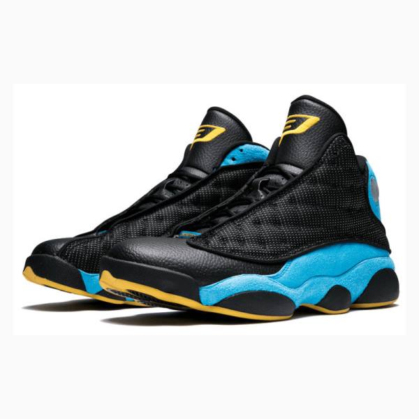 Nike Retro CP3 Away Basketbol Ayakkabısı Air Jordan 13 Erkek Siyah Mavi | JD-046XY