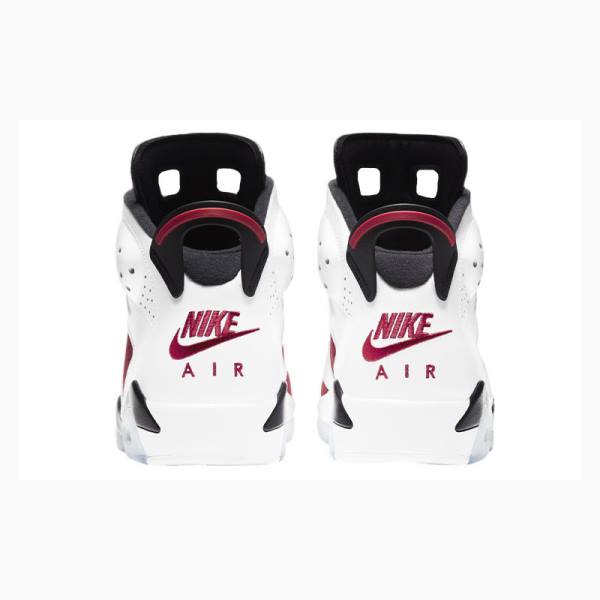 Nike Retro Carmine Basketbol Ayakkabısı Air Jordan 6 Erkek Beyaz Kırmızı Siyah | JD-194XD