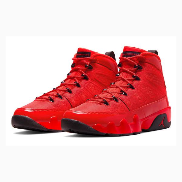 Nike Retro Chile Red Basketbol Ayakkabısı Air Jordan 9 Erkek Kırmızı Siyah | JD-487WZ