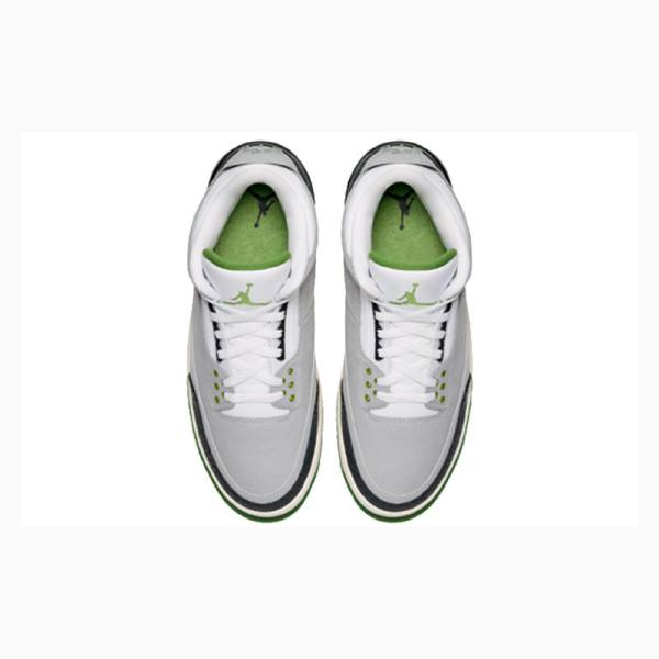 Nike Retro Chlorophyll Basketbol Ayakkabısı Air Jordan 3 Erkek Gri Siyah | JD-207TQ