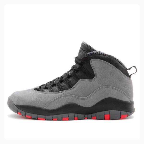 Nike Retro Cool Infrared Basketbol Ayakkabısı Air Jordan 10 Erkek Gri Siyah | JD-935DP