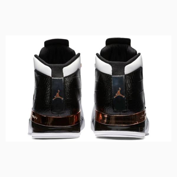 Nike Retro Copper Basketbol Ayakkabısı Air Jordan 17 Erkek Beyaz Siyah | JD-302TI