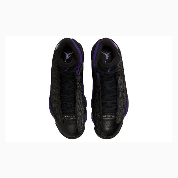 Nike Retro Court Basketbol Ayakkabısı Air Jordan 13 Erkek Mor Siyah | JD-371PU