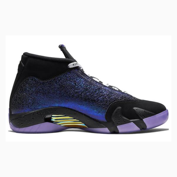 Nike Retro DB 'Doernbecher' 2019 Basketbol Ayakkabısı Air Jordan 14 Erkek Siyah Mor | JD-256UF