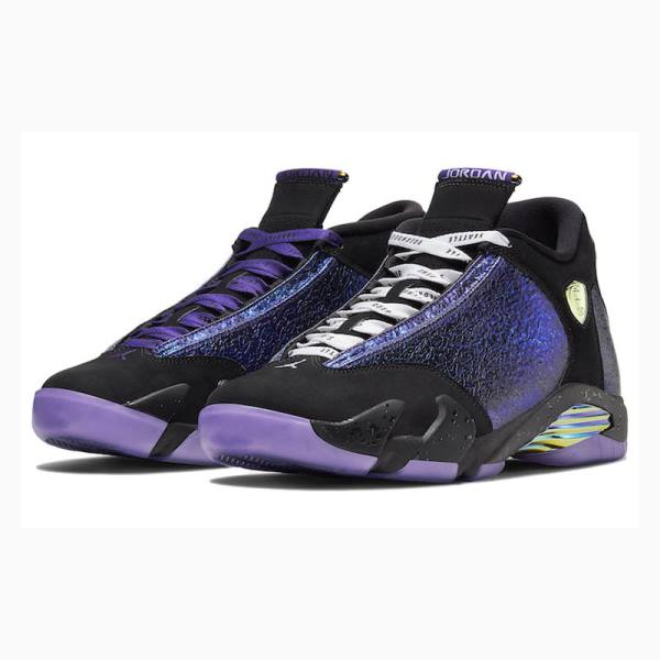 Nike Retro DB 'Doernbecher' 2019 Basketbol Ayakkabısı Air Jordan 14 Erkek Siyah Mor | JD-256UF