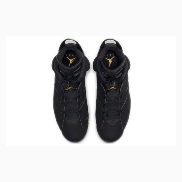 Nike Retro DMP Defining Moments Basketbol Ayakkabısı Air Jordan 6 Erkek Siyah Altın | JD-073YT