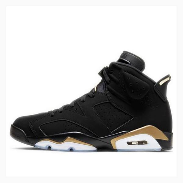 Nike Retro DMP Defining Moments Basketbol Ayakkabısı Air Jordan 6 Erkek Siyah Altın | JD-073YT