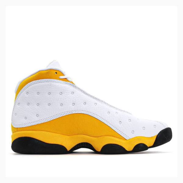 Nike Retro Del Sol Basketbol Ayakkabısı Air Jordan 13 Erkek Beyaz Sarı | JD-529RV