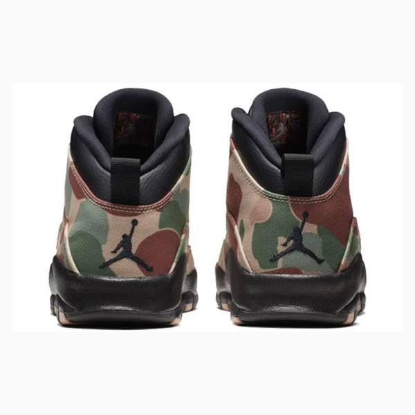 Nike Retro Desert Camo Basketbol Ayakkabısı Air Jordan 10 Erkek Kahverengi Yeşil | JD-950DN