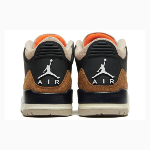 Nike Retro Desert Elephant Basketbol Ayakkabısı Air Jordan 3 Erkek Siyah Kahverengi | JD-957YZ