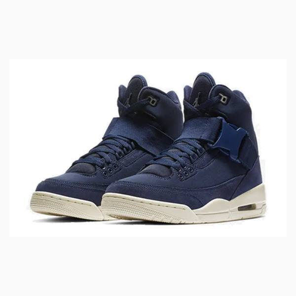 Nike Retro EXP XX Midnight Basketbol Ayakkabısı Air Jordan 3 Kadın Lacivert | JD-109PL