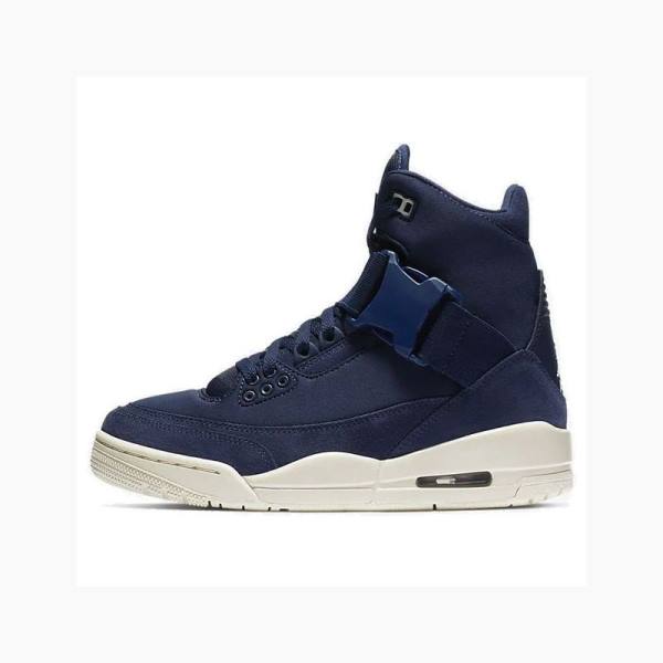 Nike Retro EXP XX Midnight Basketbol Ayakkabısı Air Jordan 3 Kadın Lacivert | JD-109PL