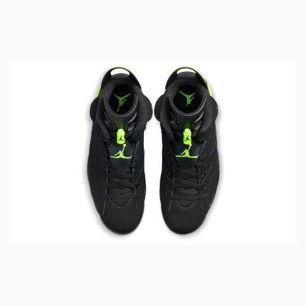 Nike Retro Electric Basketbol Ayakkabısı Air Jordan 6 Erkek Siyah Yeşil | JD-759KD