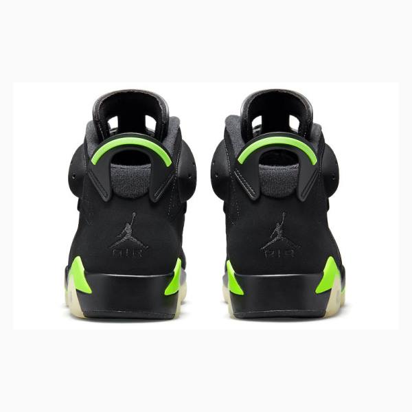 Nike Retro Electric Basketbol Ayakkabısı Air Jordan 6 Erkek Siyah Yeşil | JD-759KD