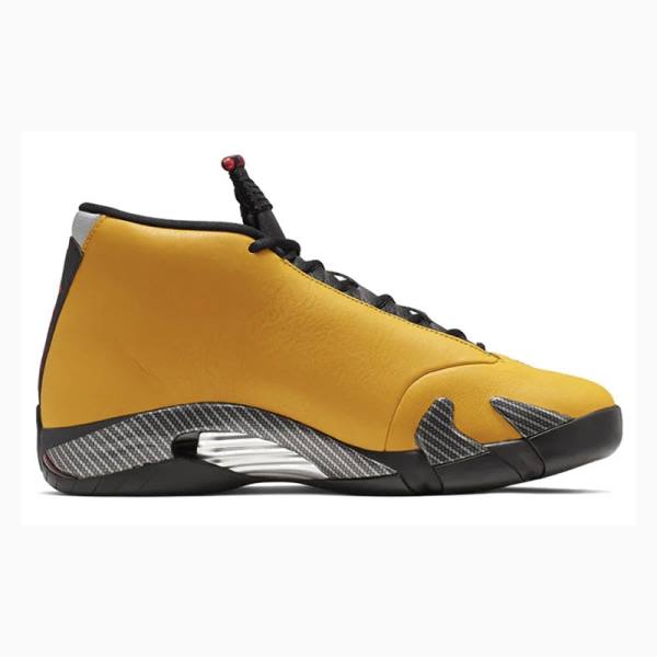 Nike Retro Ferrari Basketbol Ayakkabısı Air Jordan 14 Erkek Altın Siyah | JD-351ZV