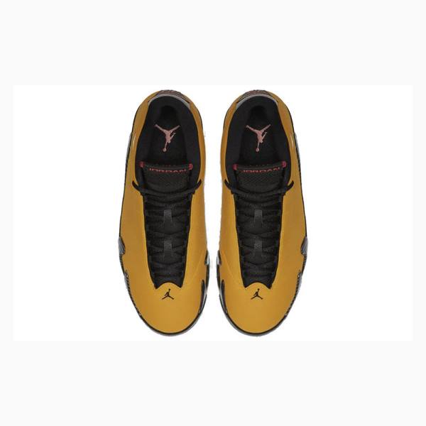 Nike Retro Ferrari Basketbol Ayakkabısı Air Jordan 14 Erkek Altın Siyah | JD-351ZV