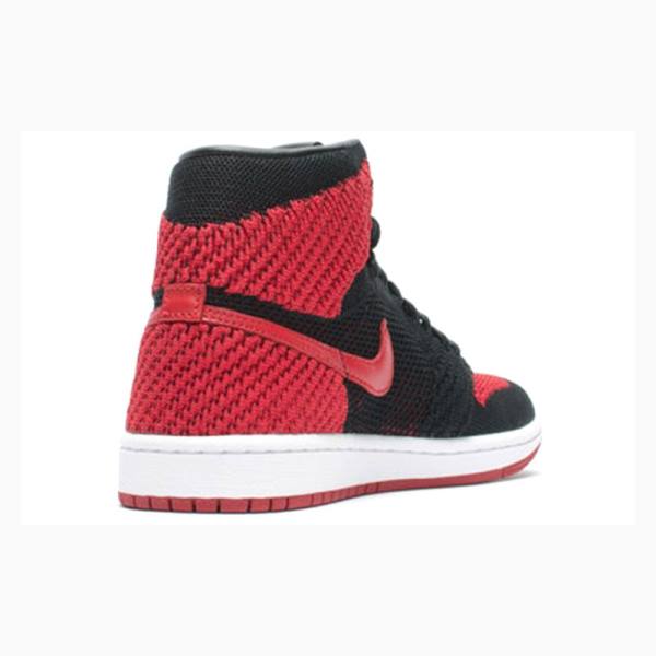 Nike Retro Flyknit Banned - Bred Basketbol Ayakkabısı Air Jordan 1 Erkek Kırmızı Siyah | JD-794VK