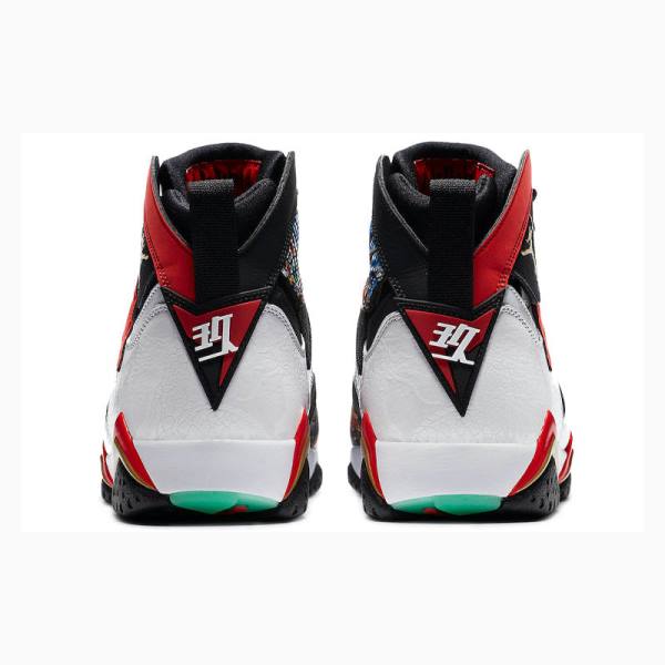 Nike Retro GC China Edition Basketbol Ayakkabısı Air Jordan 7 Erkek Beyaz Siyah Kırmızı | JD-375JP