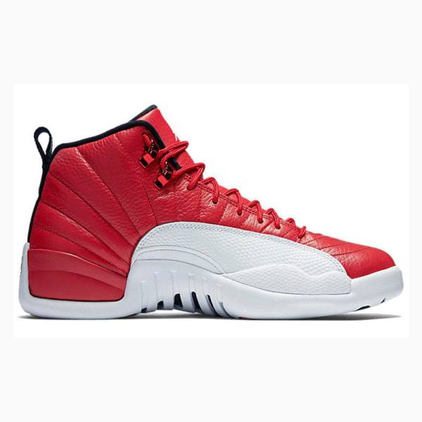 Nike Retro Gym Basketbol Ayakkabısı Air Jordan 12 Erkek Kırmızı Beyaz | JD-573BK