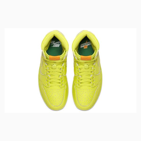 Nike Retro HI OG G8RD Gatorade Basketbol Ayakkabısı Air Jordan 1 Erkek Sarı Yeşil | JD-467IL