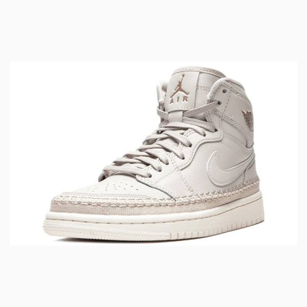 Nike Retro HI PRM Desert Sand Basketbol Ayakkabısı Air Jordan 1 Kadın Bej Rengi | JD-504GR