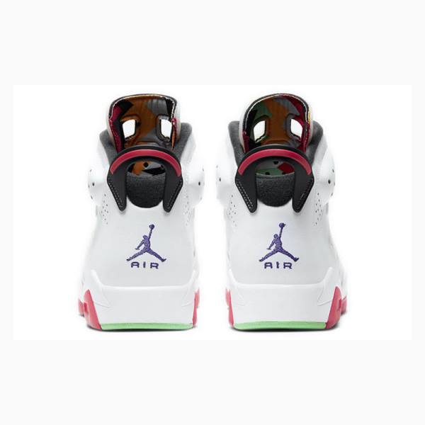 Nike Retro Hare Basketbol Ayakkabısı Air Jordan 6 Erkek Beyaz Pembe | JD-813QP