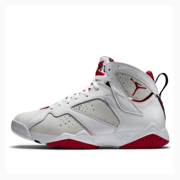 Nike Retro Hare Basketbol Ayakkabısı Air Jordan 7 Erkek Beyaz Kırmızı | JD-819IO