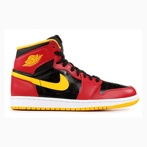 Nike Retro High OG Atlanta Hawks Basketbol Ayakkabısı Air Jordan 1 Erkek Kırmızı Sarı | JD-615HN