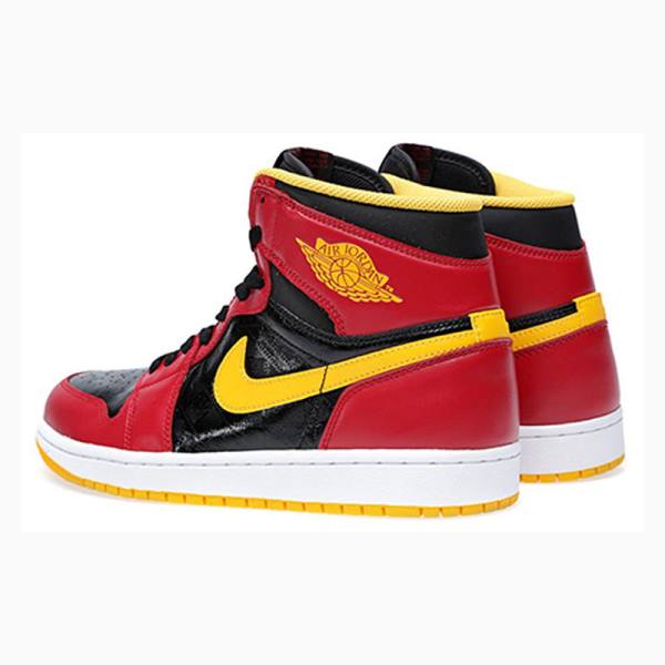 Nike Retro High OG Atlanta Hawks Basketbol Ayakkabısı Air Jordan 1 Erkek Kırmızı Sarı | JD-615HN