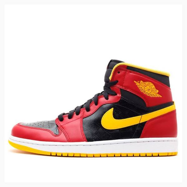 Nike Retro High OG Atlanta Hawks Basketbol Ayakkabısı Air Jordan 1 Erkek Kırmızı Sarı | JD-615HN