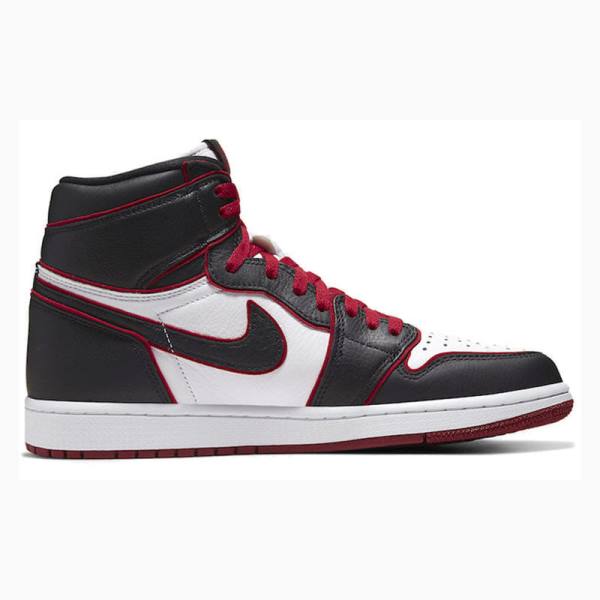 Nike Retro High OG Basketbol Ayakkabısı Air Jordan 1 Erkek Siyah Beyaz Kırmızı | JD-543OX