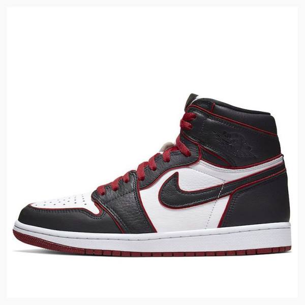 Nike Retro High OG Basketbol Ayakkabısı Air Jordan 1 Erkek Siyah Beyaz Kırmızı | JD-543OX