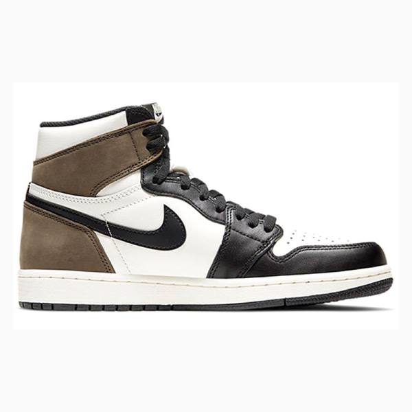 Nike Retro High OG Basketbol Ayakkabısı Air Jordan 1 Erkek Siyah Beyaz Kahverengi | JD-968VL