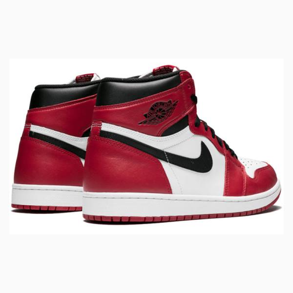 Nike Retro High OG Chicago Basketbol Ayakkabısı Air Jordan 1 Erkek Kırmızı Siyah | JD-751EA