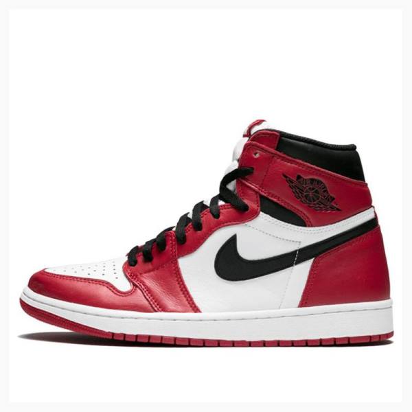 Nike Retro High OG Chicago Basketbol Ayakkabısı Air Jordan 1 Erkek Kırmızı Siyah | JD-751EA