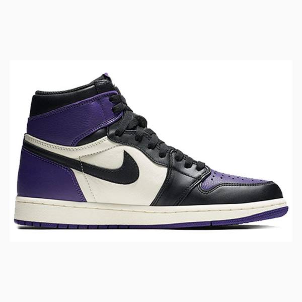 Nike Retro High OG Court Basketbol Ayakkabısı Air Jordan 1 Erkek Mor | JD-072NF