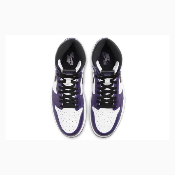 Nike Retro High OG Court Basketbol Ayakkabısı Air Jordan 1 Erkek Mor | JD-314PZ